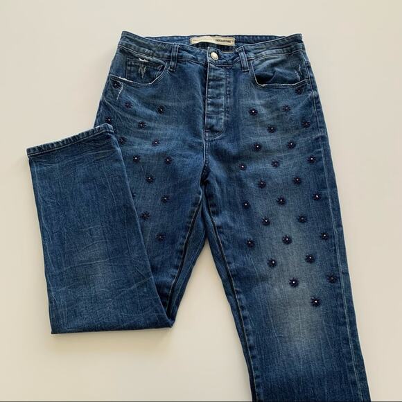 Zadig & Voltaire x Brockenbow | Starseed Mid Rise Straight Leg Jeans 26 - Picture 14 of 14